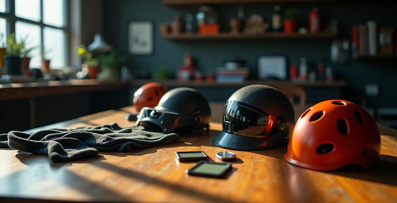 Session de débriefing technique entre parachutistes après un saut