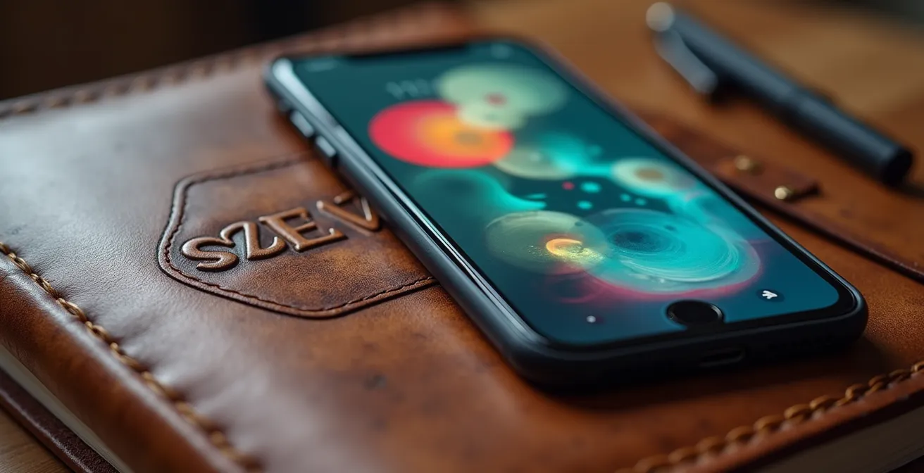 Comparaison visuelle entre carnet de saut papier traditionnel et application mobile