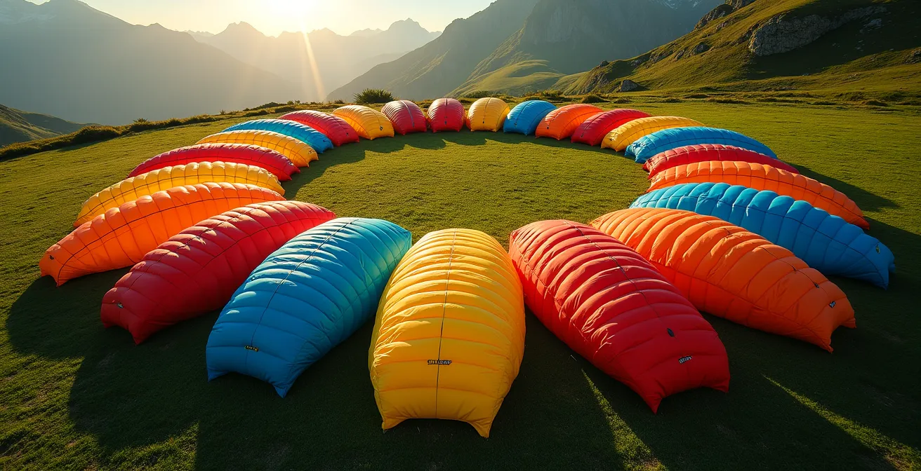 Groupe de parachutistes partageant un moment convivial après les sauts